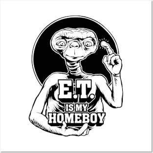 E.T. is my Homeboy - Light Colors Posters and Art